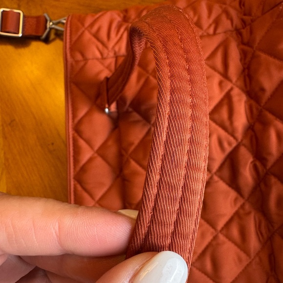 Vera Bradley Quilted Rust Tote Bag/Small Purse - Picture 7 of 10